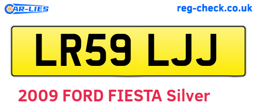 LR59LJJ are the vehicle registration plates.