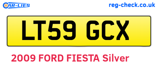 LT59GCX are the vehicle registration plates.
