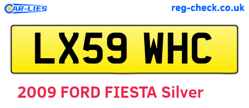 LX59WHC are the vehicle registration plates.