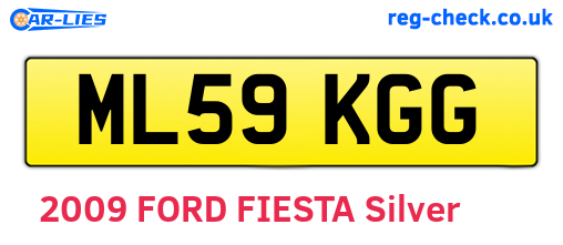 ML59KGG are the vehicle registration plates.