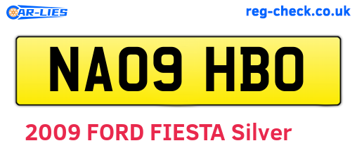 NA09HBO are the vehicle registration plates.