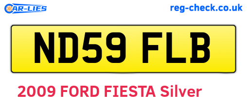 ND59FLB are the vehicle registration plates.