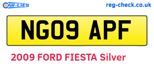 NG09APF are the vehicle registration plates.