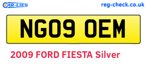 NG09OEM are the vehicle registration plates.
