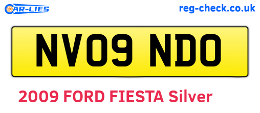 NV09NDO are the vehicle registration plates.