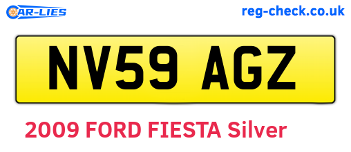NV59AGZ are the vehicle registration plates.