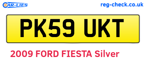 PK59UKT are the vehicle registration plates.