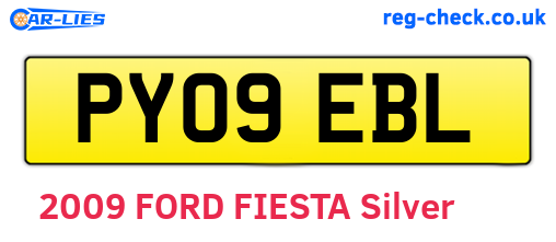 PY09EBL are the vehicle registration plates.