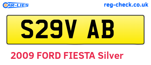 S29VAB are the vehicle registration plates.