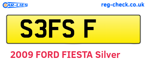 S3FSF are the vehicle registration plates.