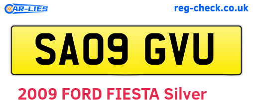 SA09GVU are the vehicle registration plates.