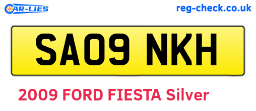SA09NKH are the vehicle registration plates.