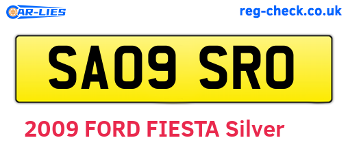 SA09SRO are the vehicle registration plates.