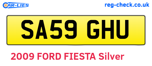 SA59GHU are the vehicle registration plates.
