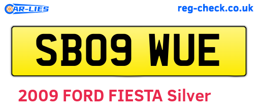 SB09WUE are the vehicle registration plates.