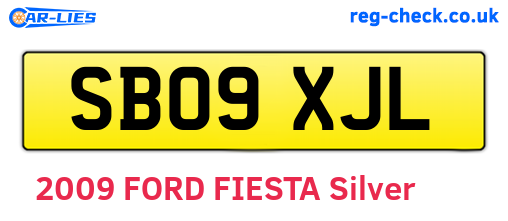 SB09XJL are the vehicle registration plates.