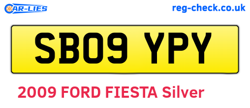 SB09YPY are the vehicle registration plates.