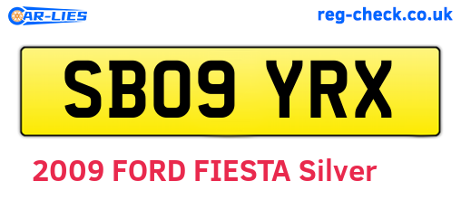 SB09YRX are the vehicle registration plates.