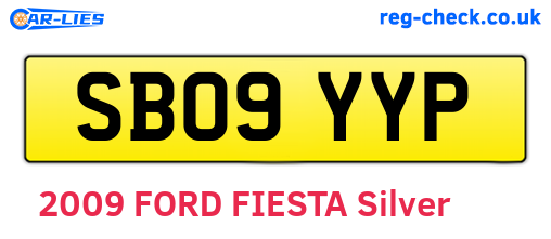 SB09YYP are the vehicle registration plates.