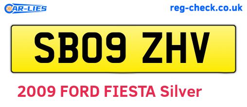 SB09ZHV are the vehicle registration plates.