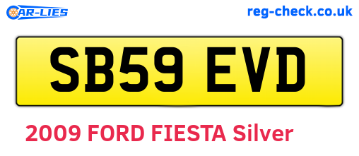 SB59EVD are the vehicle registration plates.