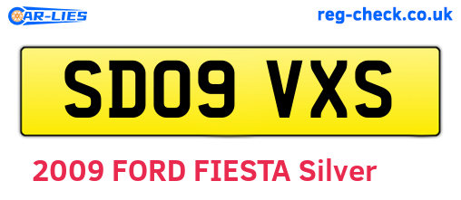 SD09VXS are the vehicle registration plates.