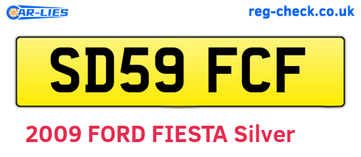SD59FCF are the vehicle registration plates.