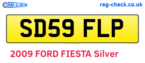 SD59FLP are the vehicle registration plates.