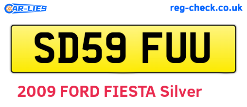 SD59FUU are the vehicle registration plates.