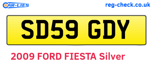 SD59GDY are the vehicle registration plates.