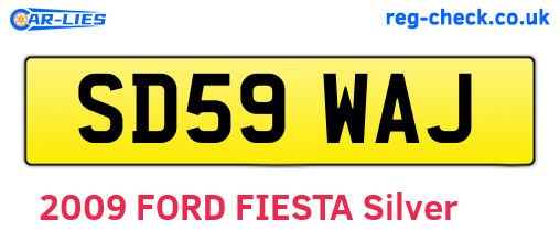 SD59WAJ are the vehicle registration plates.