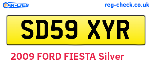 SD59XYR are the vehicle registration plates.