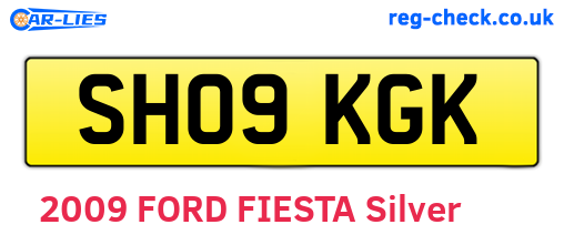 SH09KGK are the vehicle registration plates.