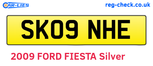SK09NHE are the vehicle registration plates.