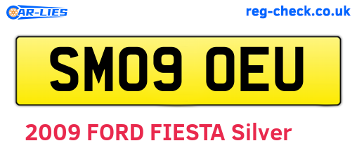 SM09OEU are the vehicle registration plates.