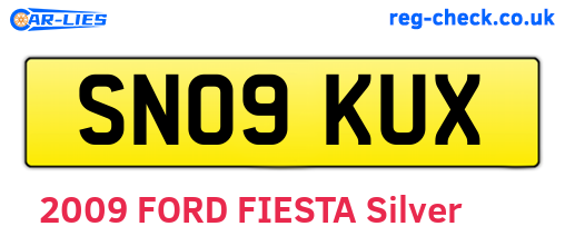 SN09KUX are the vehicle registration plates.