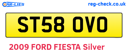 ST58OVO are the vehicle registration plates.