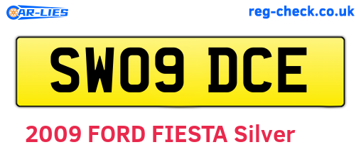 SW09DCE are the vehicle registration plates.