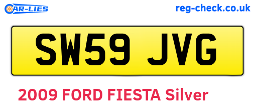 SW59JVG are the vehicle registration plates.