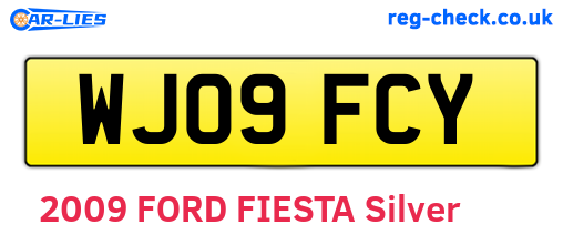 WJ09FCY are the vehicle registration plates.