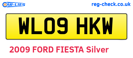 WL09HKW are the vehicle registration plates.
