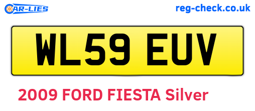 WL59EUV are the vehicle registration plates.