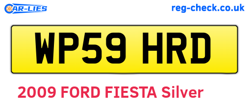 WP59HRD are the vehicle registration plates.