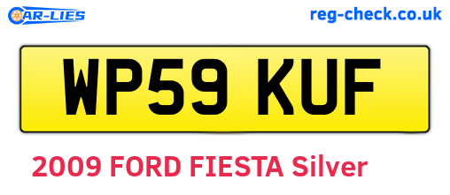 WP59KUF are the vehicle registration plates.