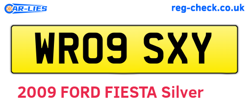 WR09SXY are the vehicle registration plates.