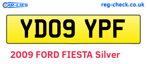 YD09YPF are the vehicle registration plates.