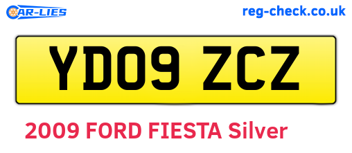 YD09ZCZ are the vehicle registration plates.