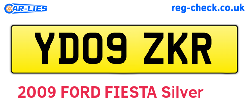 YD09ZKR are the vehicle registration plates.
