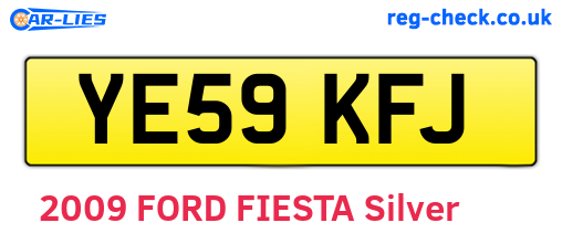 YE59KFJ are the vehicle registration plates.