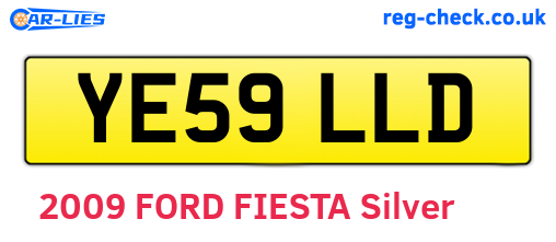 YE59LLD are the vehicle registration plates.